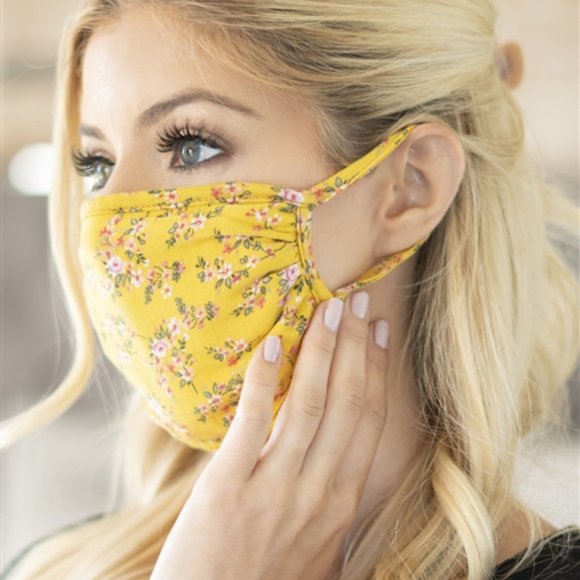 2 for 20! Floral print face mask - Picture 2 of 7